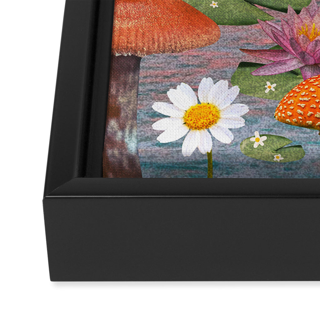 Aquarius Collage Framed Canvas Print Gallery Image 3