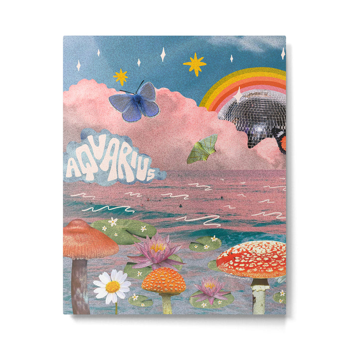 Aquarius Collage Metal Print Gallery Image 1