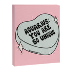 Aquarius Conversation Heart Canvas Print Gallery Image 8