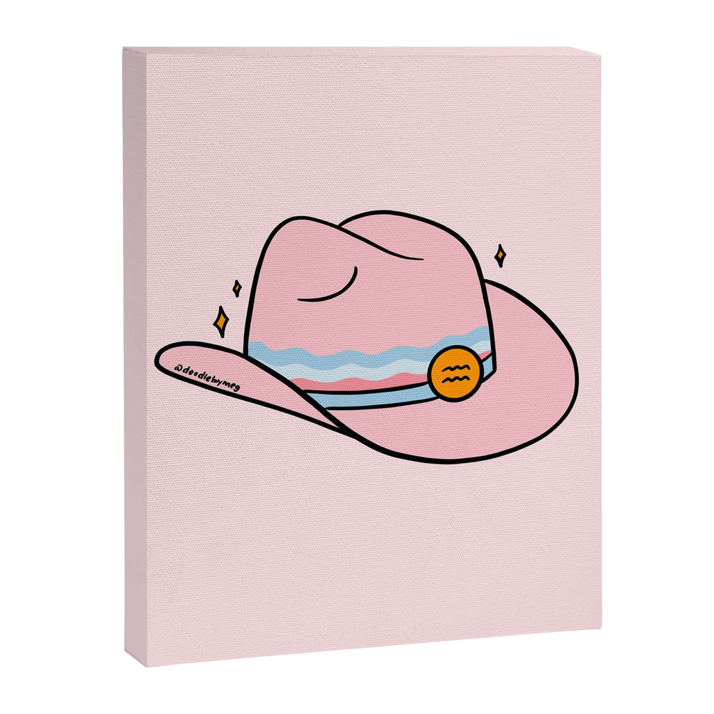 Aquarius Cowboy Hat Canvas Print Gallery Image 8