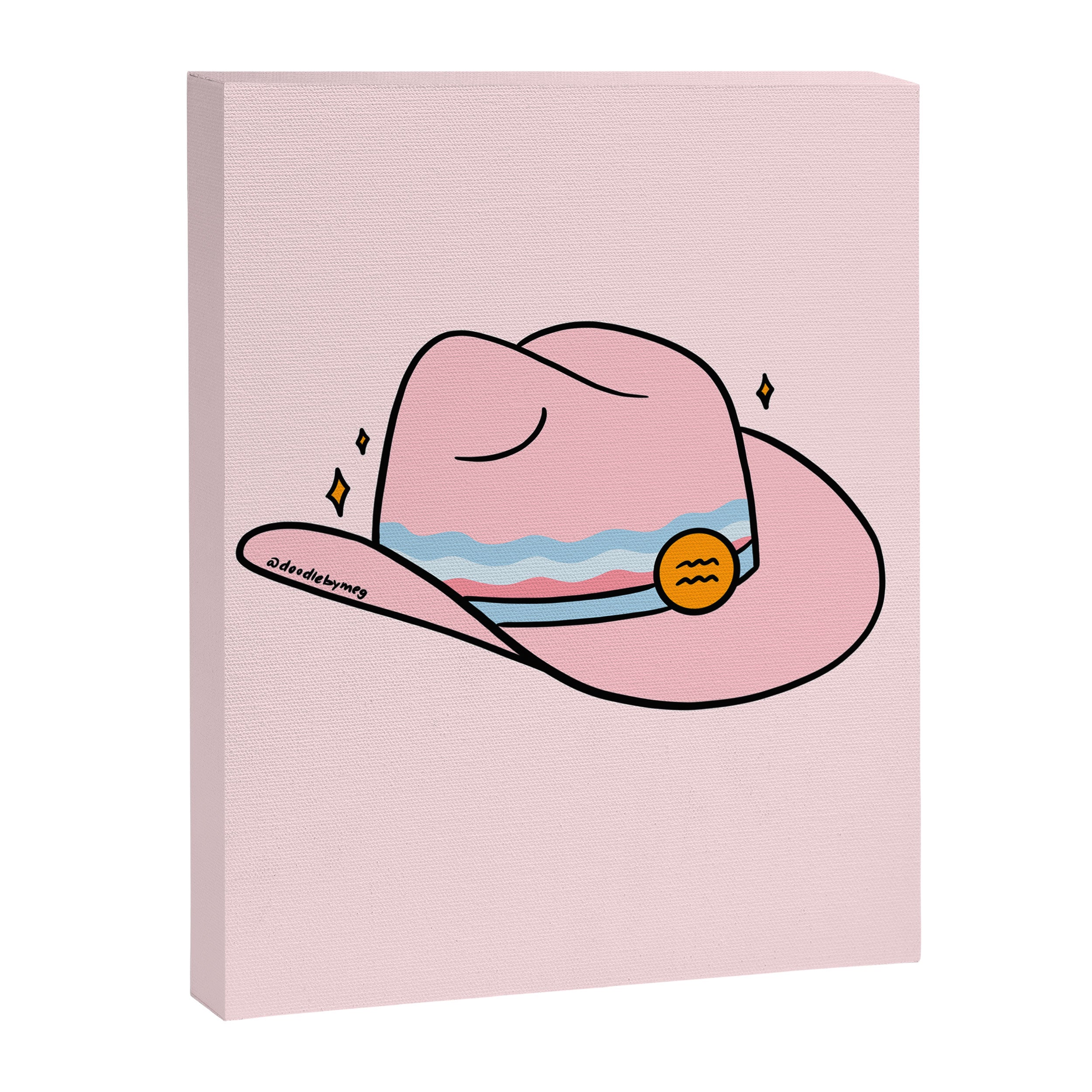 Aquarius Cowboy Hat Canvas Print Gallery Image 8