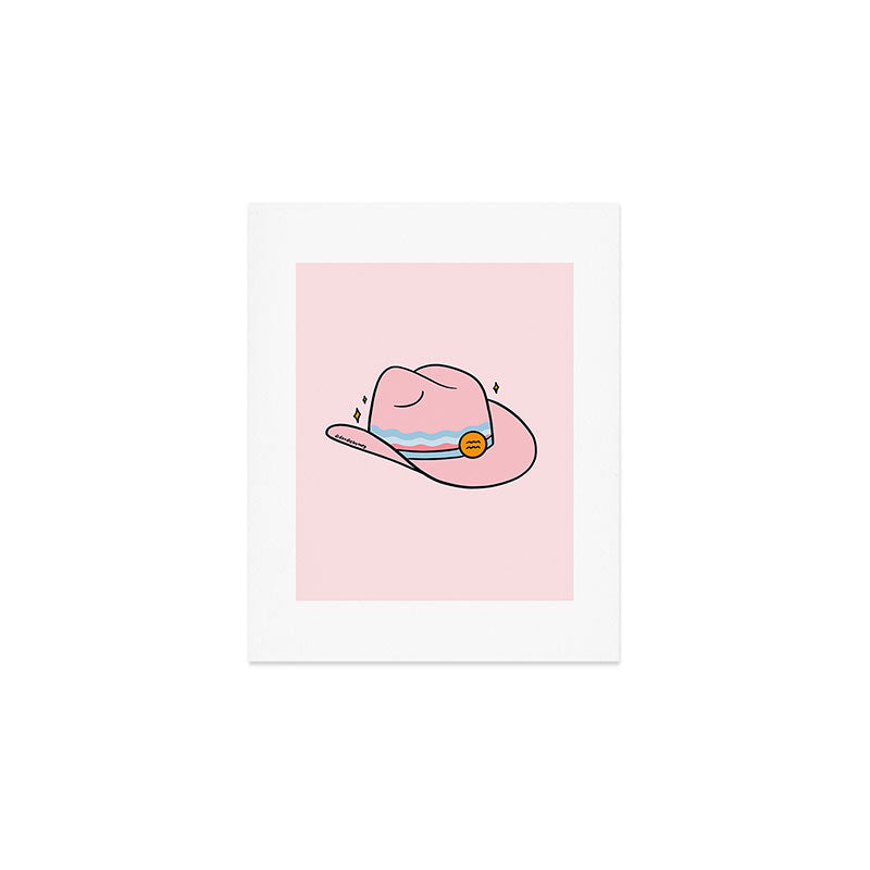 Aquarius Cowboy Hat Art Print Gallery Image 1