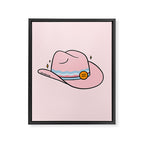 Aquarius Cowboy Hat Framed Canvas Print Gallery Image 8