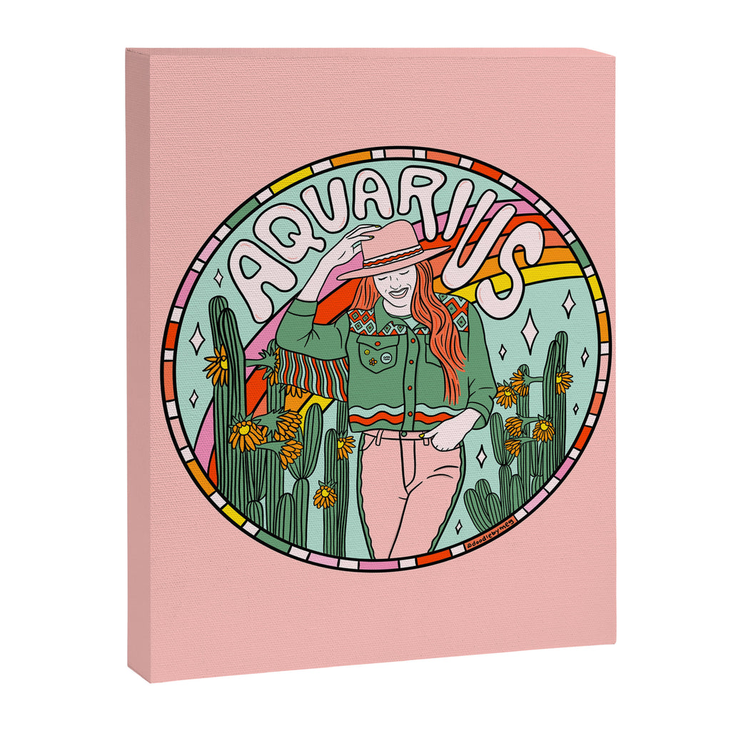 Aquarius Cowgirl Canvas Print Gallery Image 8
