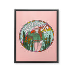 Aquarius Cowgirl Framed Canvas Print Gallery Image 8