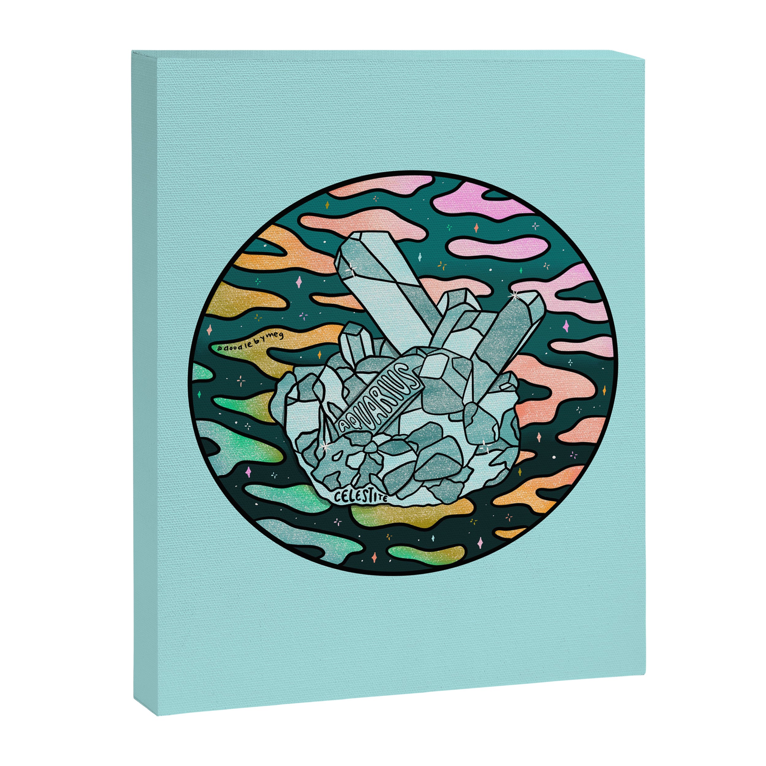 Aquarius Crystal Canvas Print Gallery Image 8