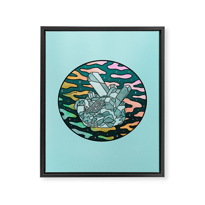 Aquarius Crystal Framed Canvas Print Gallery Image 1