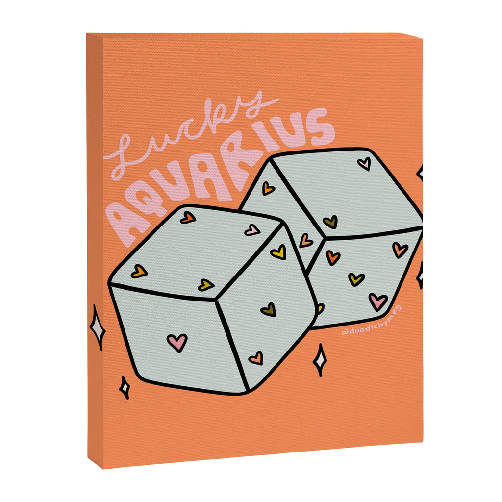 Aquarius Dice Canvas Print Gallery Image 8