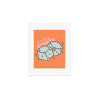 Aquarius Dice Art Print Gallery Image 1