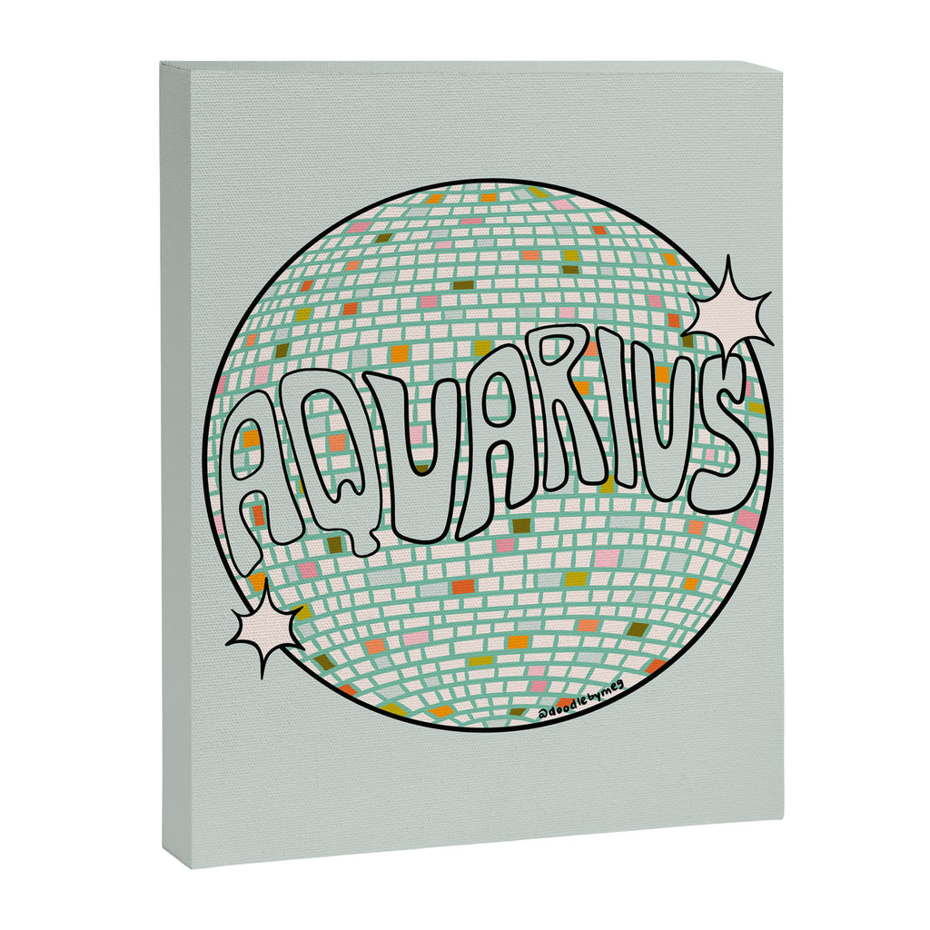 Aquarius Disco Ball Canvas Print Gallery Image 8