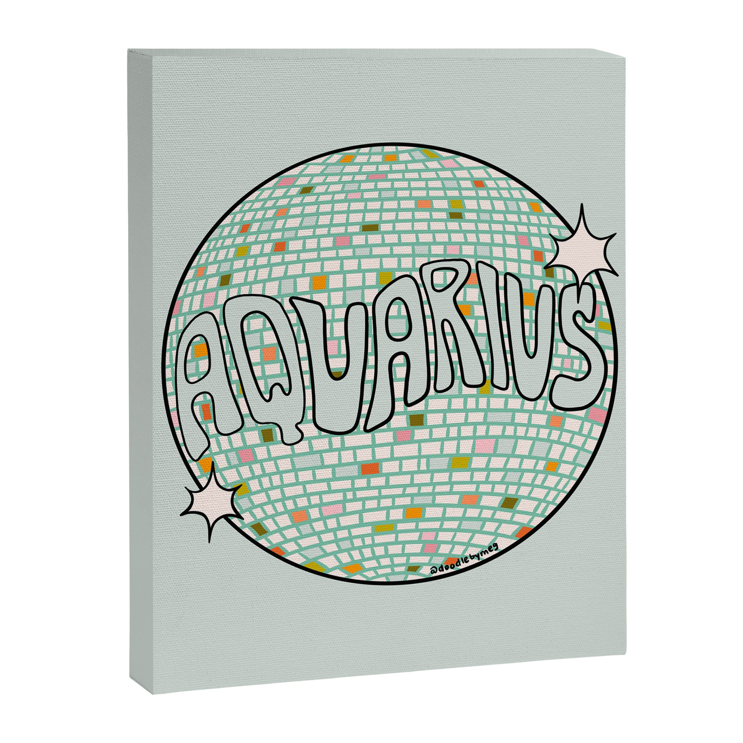 Aquarius Disco Ball Canvas Print Gallery Image 8