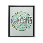 Aquarius Disco Ball Framed Canvas Print Gallery Image 8