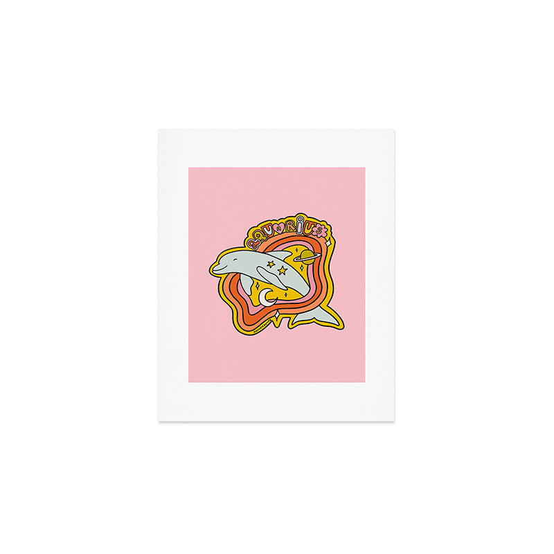Aquarius Dolphin Art Print Gallery Image 1