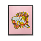 Aquarius Dolphin Framed Canvas Print Gallery Image 8