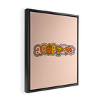Aquarius Doodle Letters Framed Canvas Print Gallery Image 2