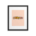 Aquarius Doodle Letters Framed Art Print Gallery Image 6