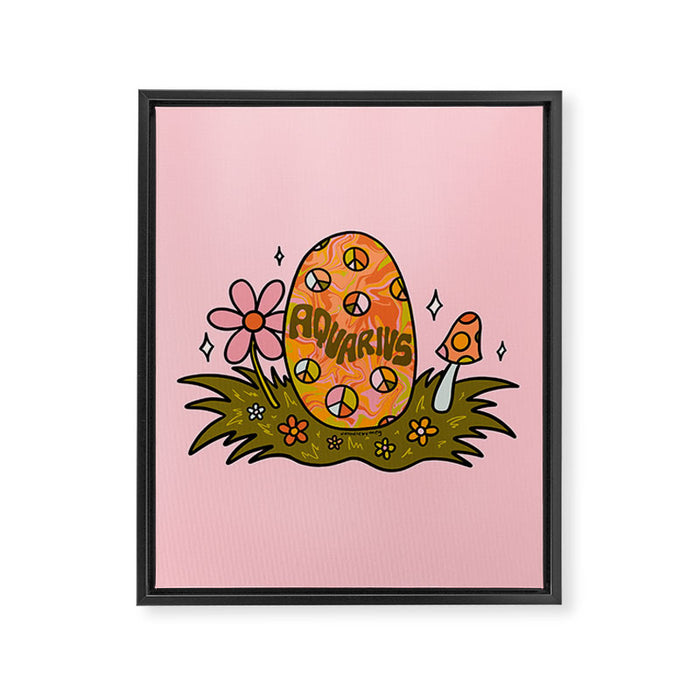 Aquarius Easter Egg Framed Canvas Print Gallery Image 1
