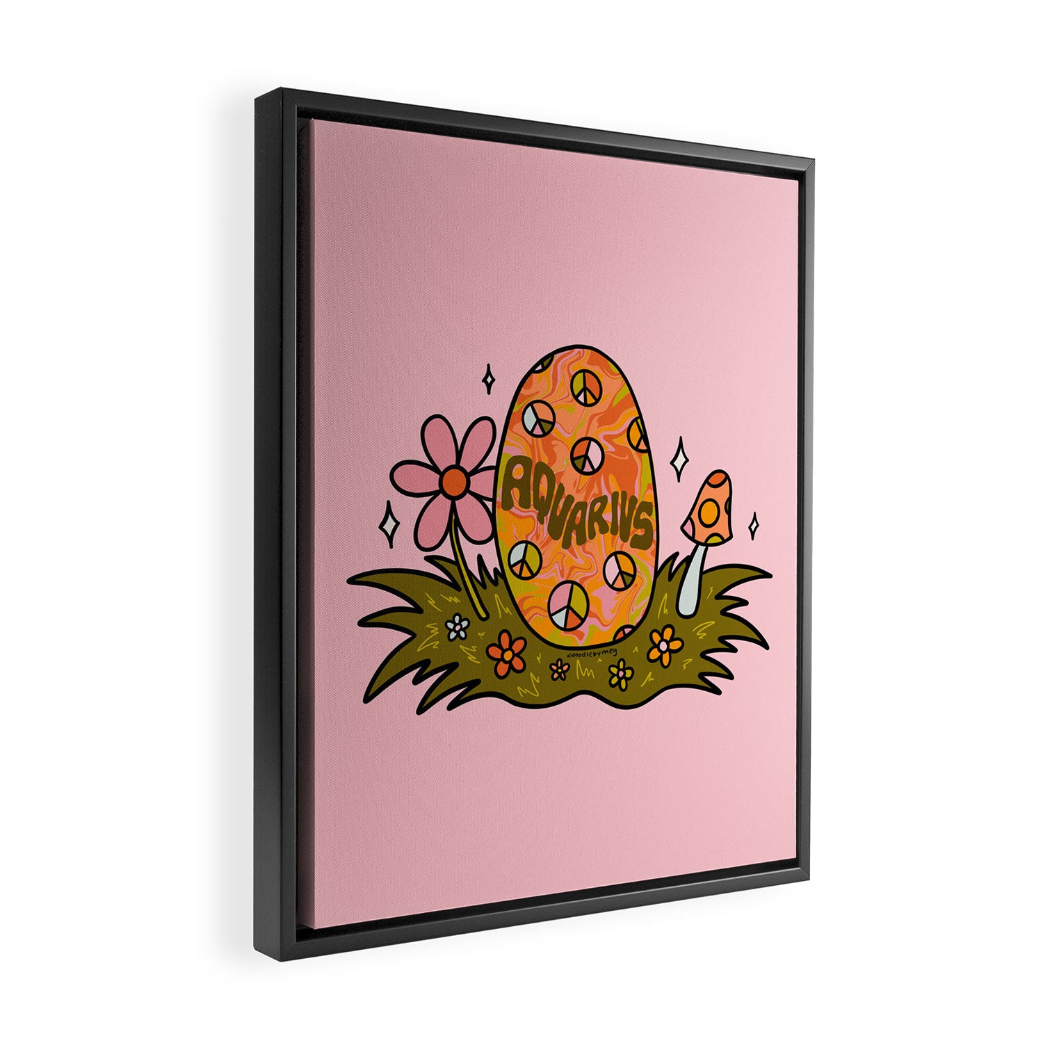Aquarius Easter Egg Framed Canvas Print Gallery Image 2
