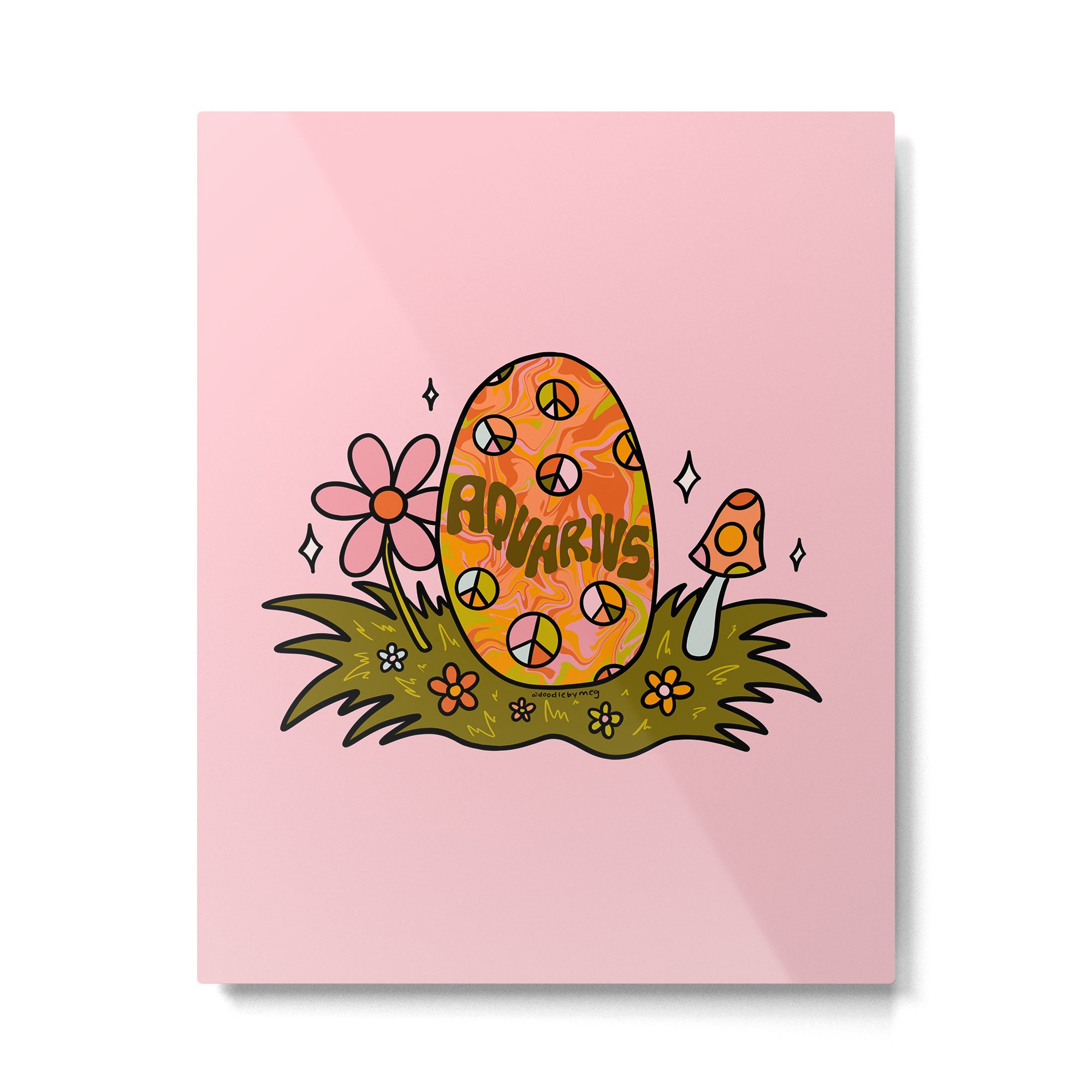 Aquarius Easter Egg Metal Print Gallery Image 6