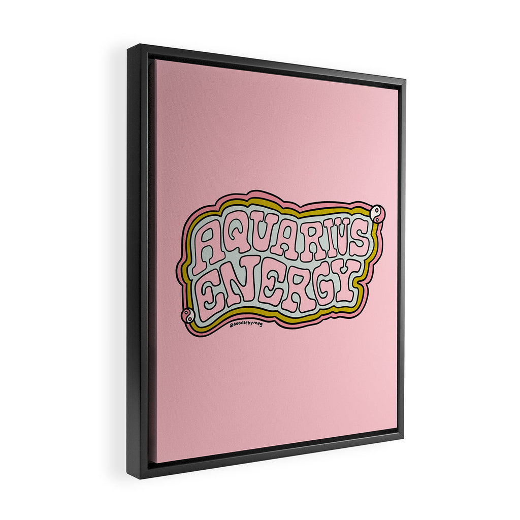Aquarius Energy Framed Canvas Print Gallery Image 2