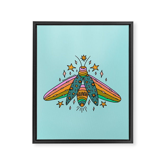 Aquarius Firefly Framed Canvas Print Gallery Image 1