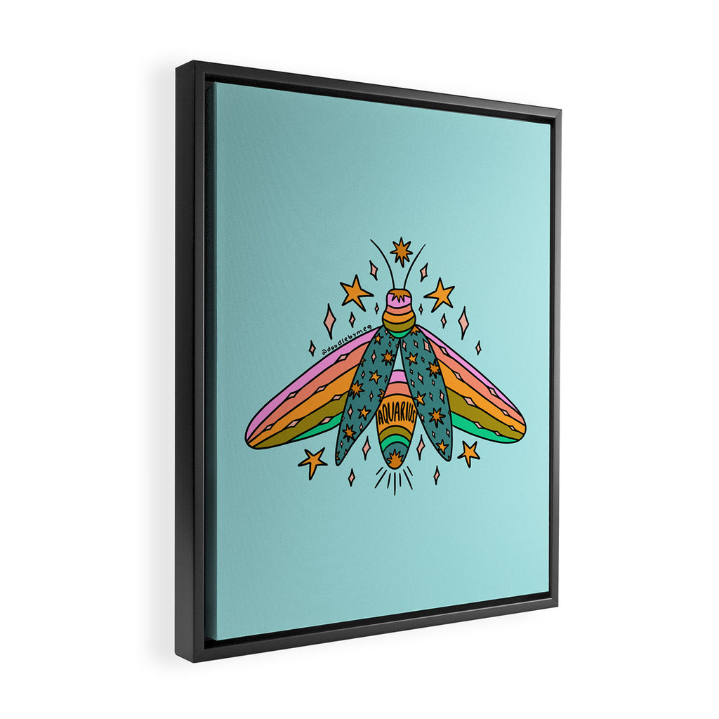 Aquarius Firefly Framed Canvas Print Gallery Image 2