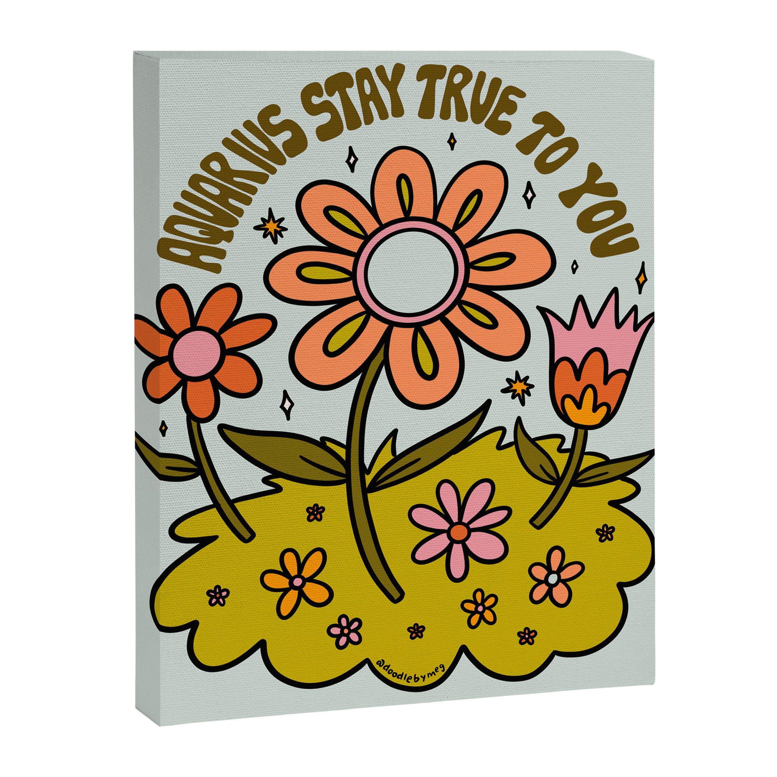 Aquarius Flower Canvas Print Gallery Image 8