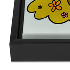Aquarius Flower Framed Canvas Print Gallery Image 3