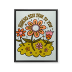 Aquarius Flower Framed Canvas Print Gallery Image 8