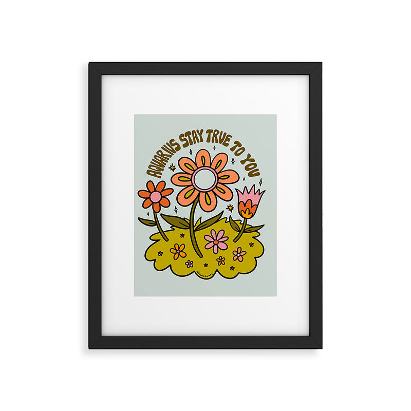Aquarius Flower Framed Art Print Gallery Image 6