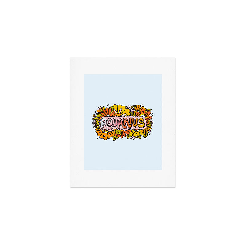Aquarius Flowers Art Print Gallery Image 1