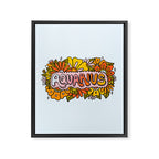 Aquarius Flowers Framed Canvas Print Gallery Image 8