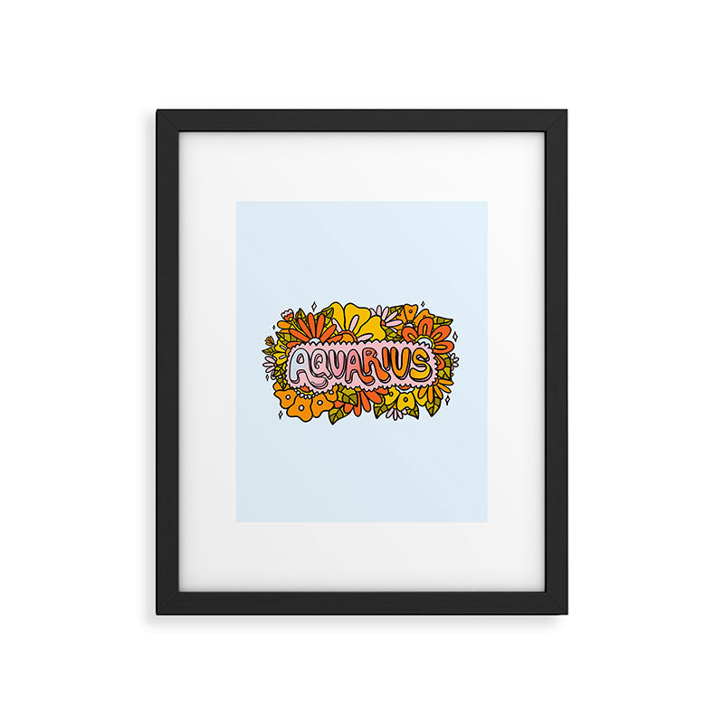 Aquarius Flowers Framed Art Print Gallery Image 6