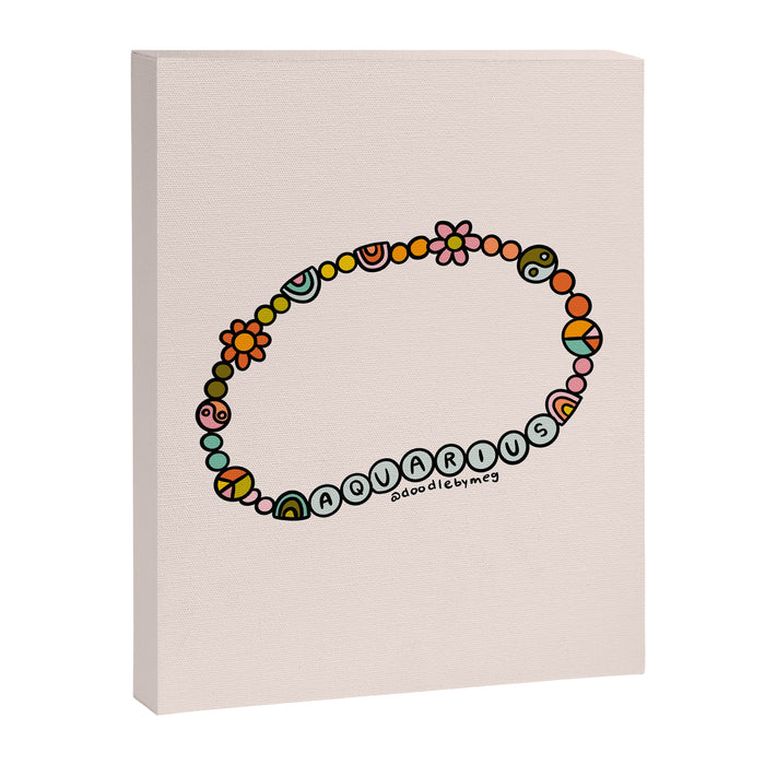 Aquarius Friendship Bracelet Canvas Print Gallery Image 1