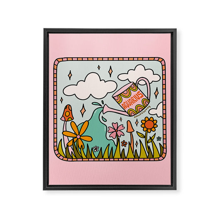 Aquarius Garden Framed Canvas Print Gallery Image 1