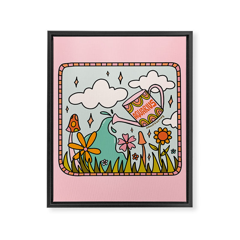 Aquarius Garden Framed Canvas Print Gallery Image 8