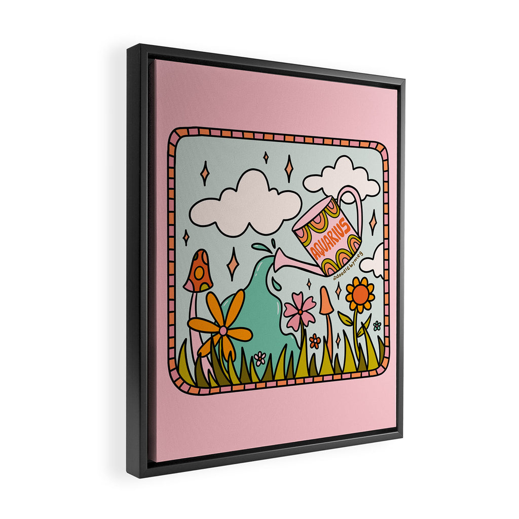 Aquarius Garden Framed Canvas Print Gallery Image 2
