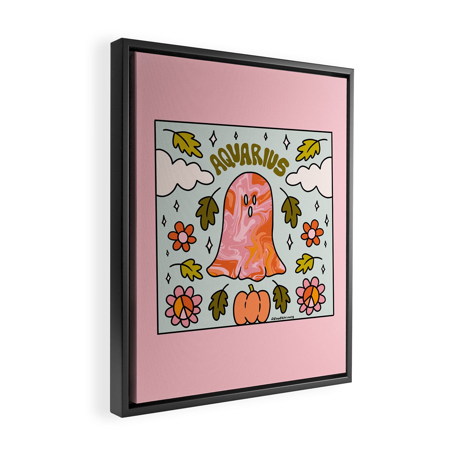 Aquarius Ghost Framed Canvas Print Gallery Image 2