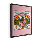 Aquarius Gingerbread House Framed Canvas Print Gallery Image 2
