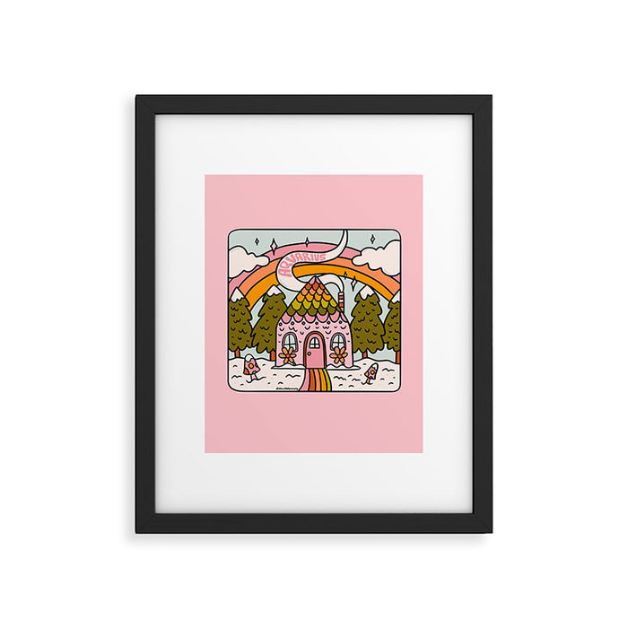 Aquarius Gingerbread House Framed Art Print Gallery Image 1