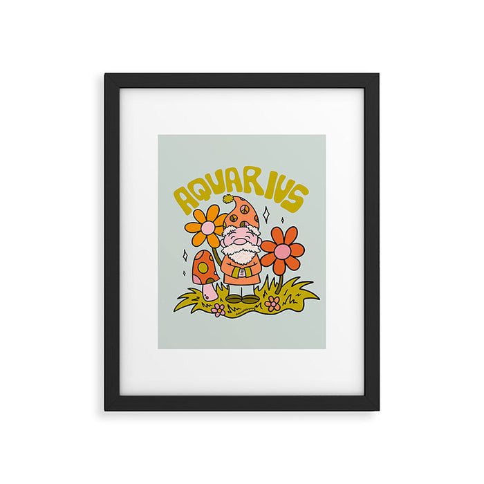 Aquarius Gnome Framed Art Print Gallery Image 1