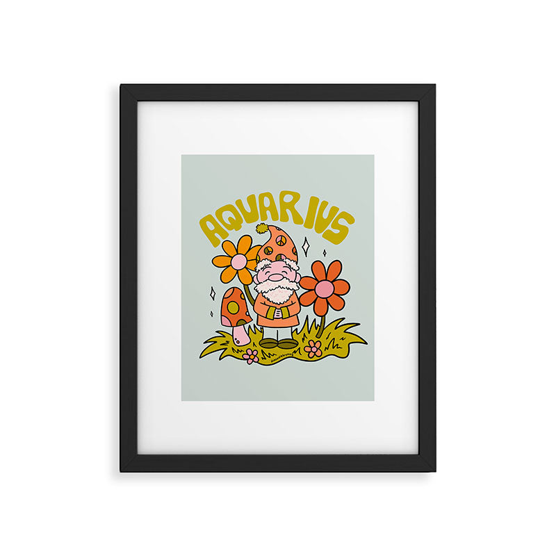 Aquarius Gnome Framed Art Print Gallery Image 6