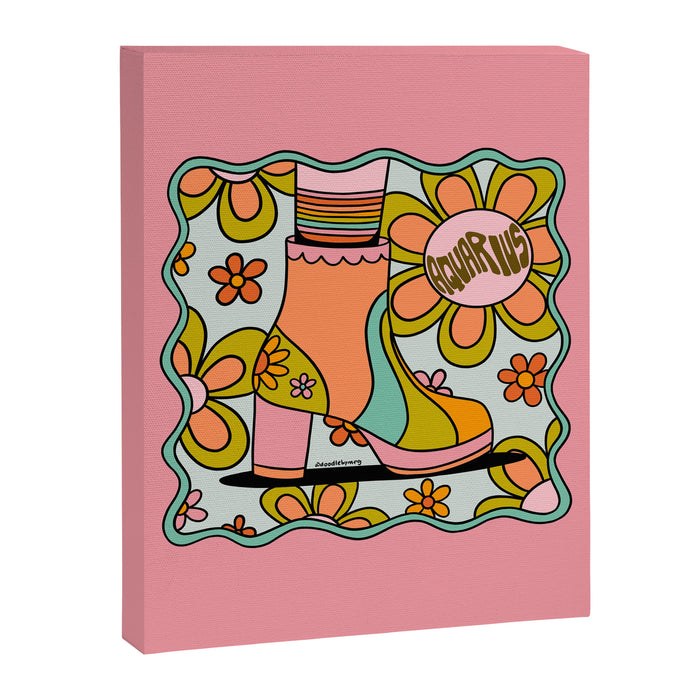 Aquarius Groovy Boot Canvas Print Gallery Image 1