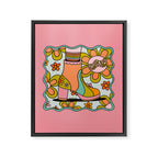 Aquarius Groovy Boot Framed Canvas Print Gallery Image 8