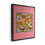 Aquarius Groovy Boot Framed Canvas Print Gallery Image 2