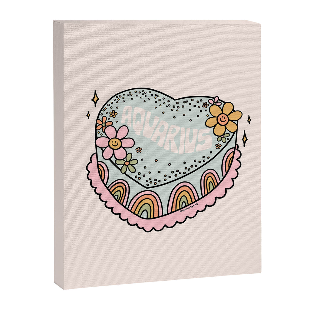 Aquarius Heart Cake Canvas Print Gallery Image 8