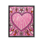 Aquarius Heart Framed Canvas Print Gallery Image 8