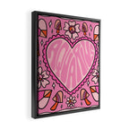 Aquarius Heart Framed Canvas Print Gallery Image 2