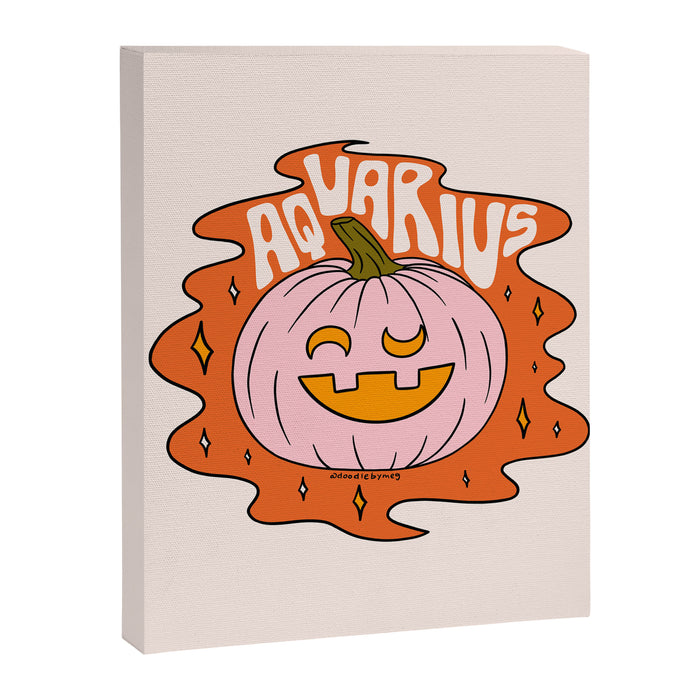 Aquarius Jack O Lantern Canvas Print Gallery Image 1