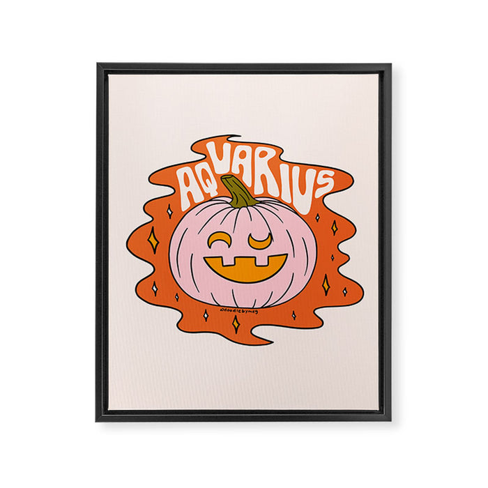 Aquarius Jack O Lantern Framed Canvas Print Gallery Image 1